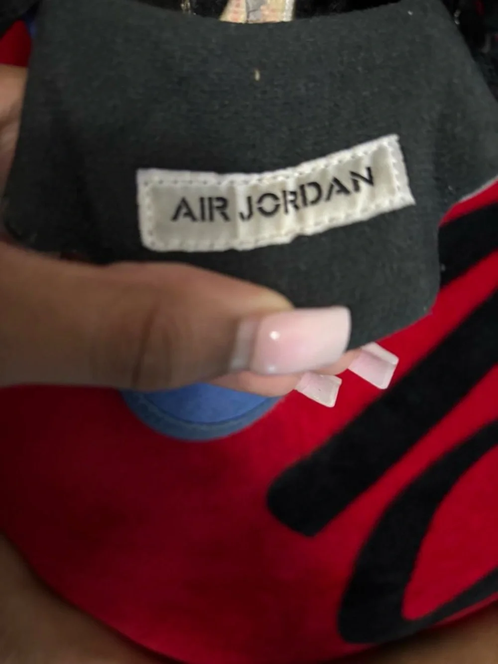 Jordan Kids Blue Suede Jumpman Sneakers with Black Accents